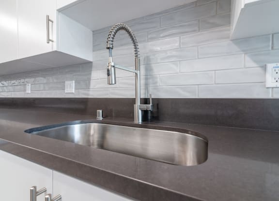 Sink With Faucet at Bixby Hill Apartments, Long Beach, CA