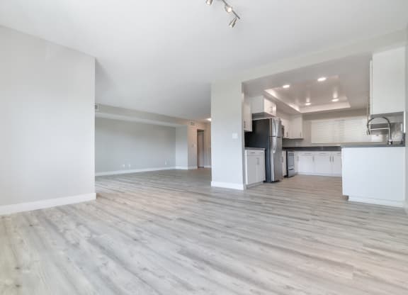 Living And Kitchen at Bixby Hill Apartments, Long Beach, CA, 90815