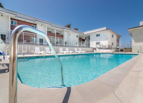 Pool View at Bixby Hill Apartments, California