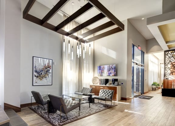 Lobby Seating at TENmflats, Columbia, MD