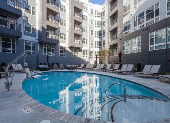 Pool at TENmflats, Columbia, Maryland
