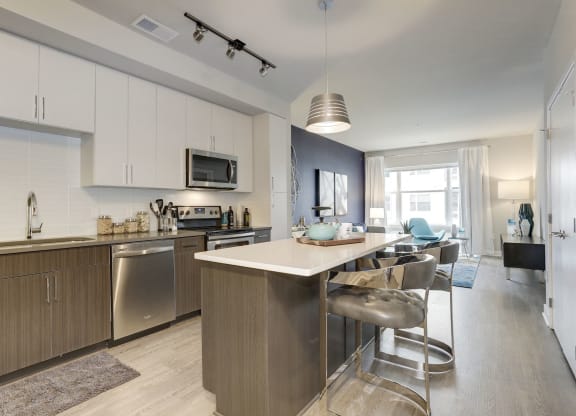 Kitchen at TENmflats, Maryland