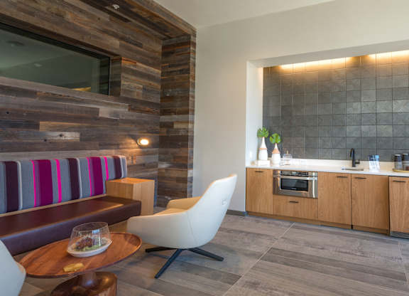 Resident lounge with coffee bar