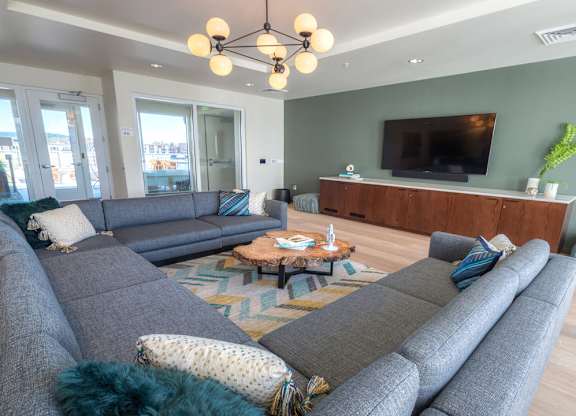Resident lounge with ample couch seating