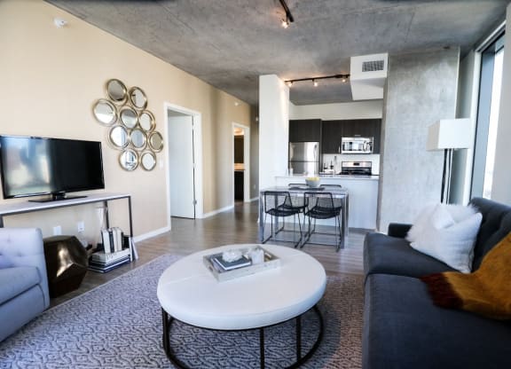 Living Room With Kitchen at One 333, Illinois, 60605