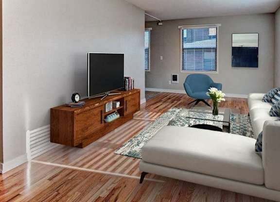 living room of apartment building located  at Lock Vista, Washington