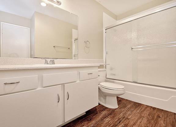 Bathroom With Storage at WOODSIDE VILLAGE, West Covina