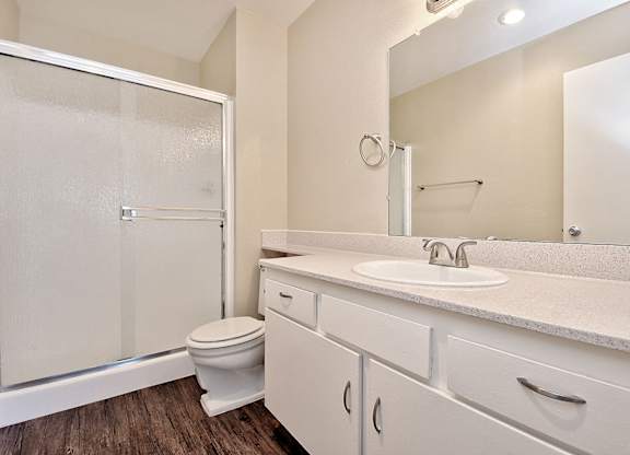 Bright Bathroom at WOODSIDE VILLAGE, West Covina, CA, 91792
