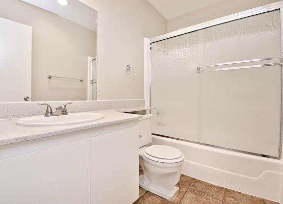 Bathroom With Adequate Storage at WOODSIDE VILLAGE, California, 91792
