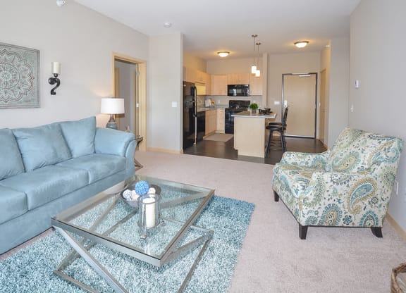 Kitchen and Living Room