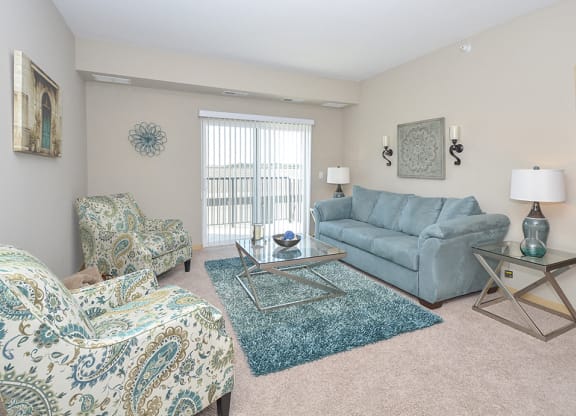 Living room and Patio or Balcony Access