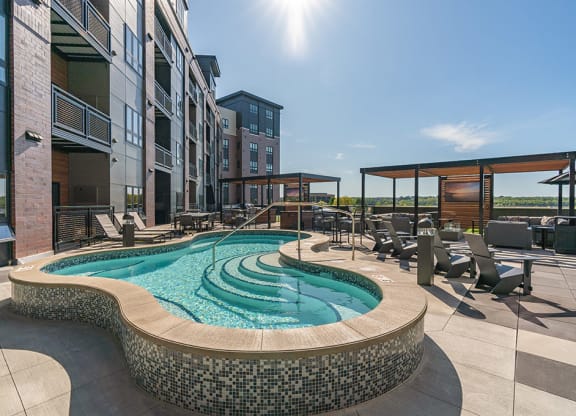 Sparkling Rooftop Plunge Pool