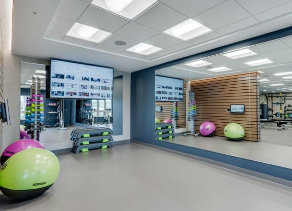 Designated Floor Workout Space in the Fitness Center