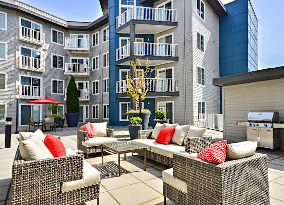 grilling area  at Harrington Square, Washington