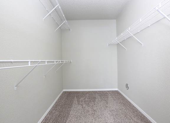 looking into walk in closet