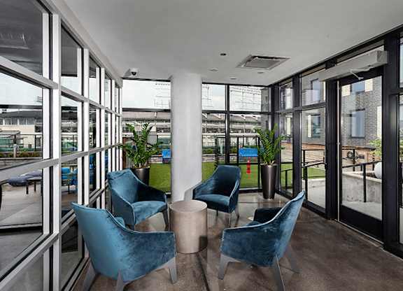 Pet Run Lounge at Residences at Addison Clark Apartments, Illinois