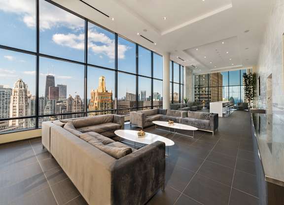 Sky lounge View at 73 East Lake, Chicago
