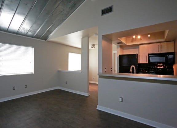 kitchen view from the living room