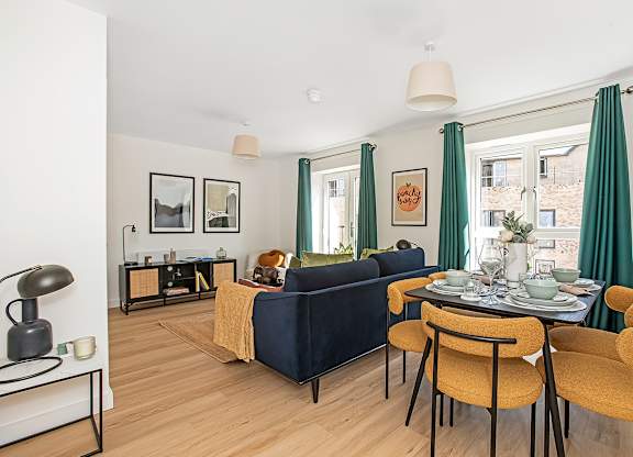 Dining And Living Area at Merchants Yard Apartments, Ipswich, IP1 1UZ