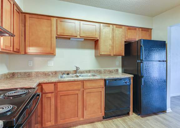 Kitchen with cabinets at Hickory Lake, Antioch, 37013