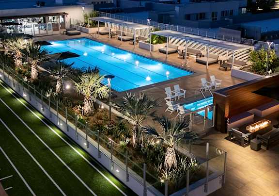 Sparkling Pool at Garden at 3Roots, San Diego