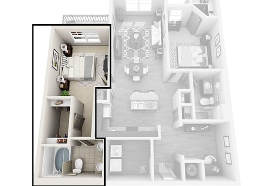 2 Bedroom Private Bath grade image