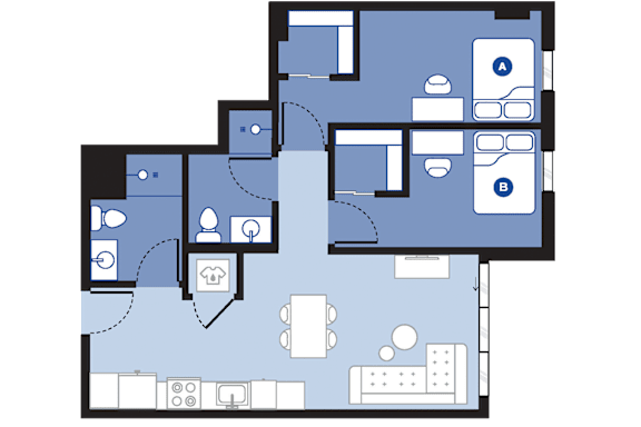 2 Beds 2 Baths grade image