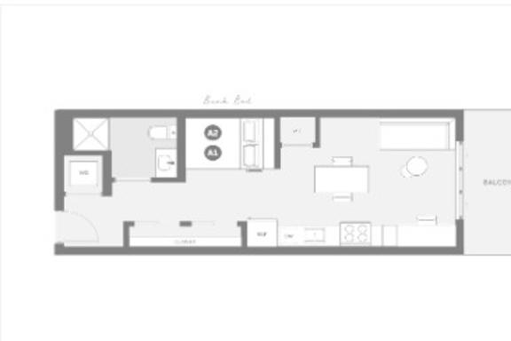 Studio Bunk Balcony grade image