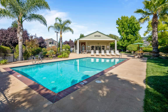 Pool at Meadowview Apartments, Santa Rosa
