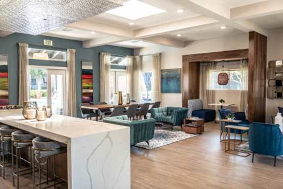 Community Clubroom at The Summit at Chino Hills, Chino Hills, California