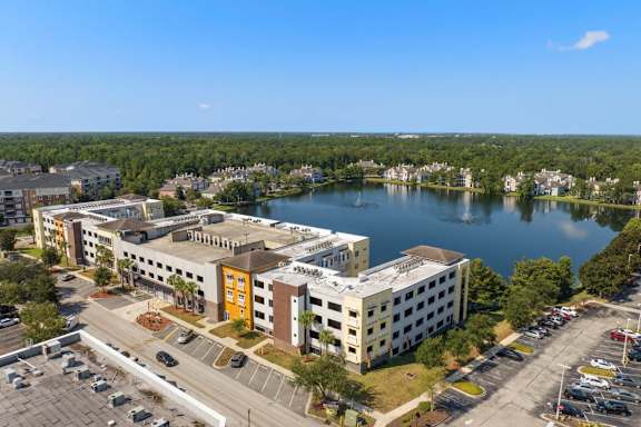 Aerial view of the property at Lake Lofts at Deerwood, Jacksonville