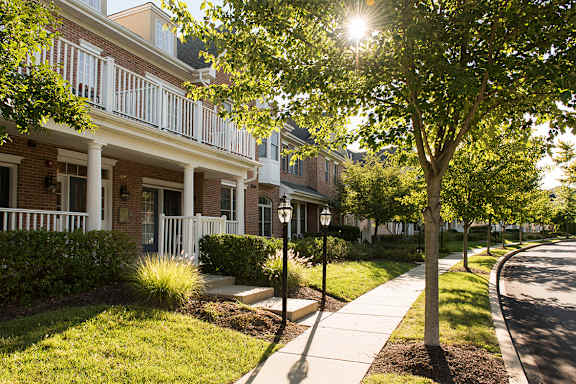 Charming neighborhood atmosphere with a welcoming community vibe at Claremont Apartments in Exton, PA