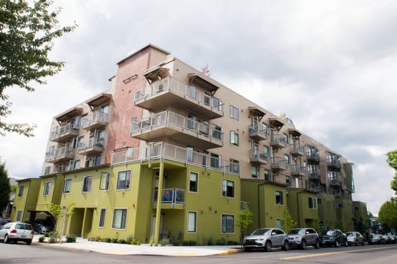 Building exterior at  at Quinten Tower, Portland, Oregon