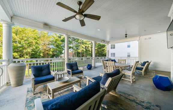Patio Lounge Area at Sterling Manor, Williamsburg, VA