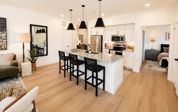Elegant Kitchen at The Bluewood Apartments, Kerrville, 78028