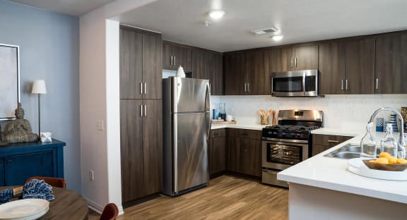 Heights Kitchen Gourmet Kitchen with Chef Inspired Stainless Steel Appliances