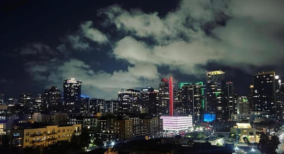 City Lights of Downtown San Diego
