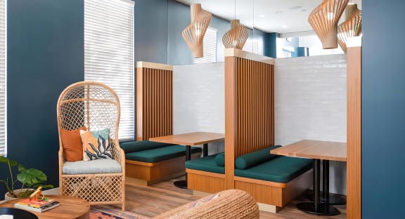 Resident Lounge with Booth Seating