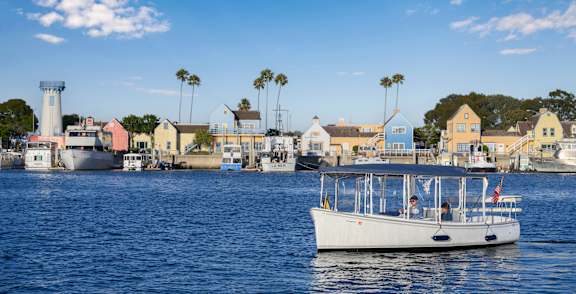 a swimming pool at the resort at Mariners Village, Marina del Rey, California