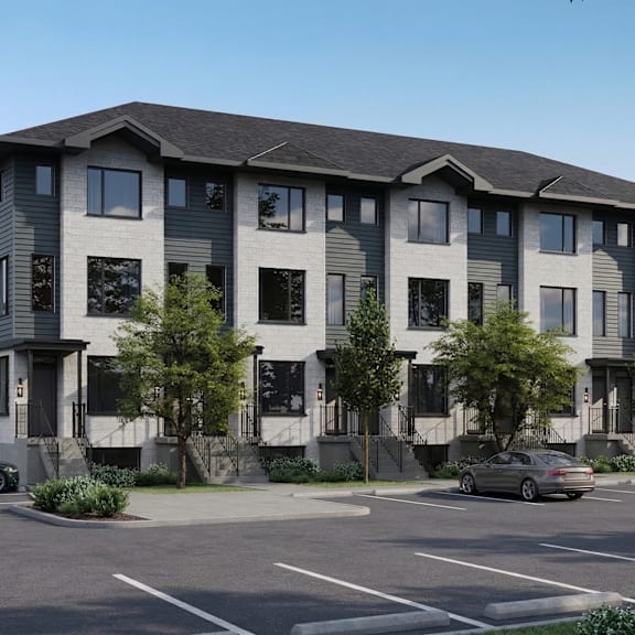 artist's rendering of victoria heights townhomes
