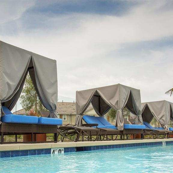 pool and cabana at arrive los carneros ii, california
