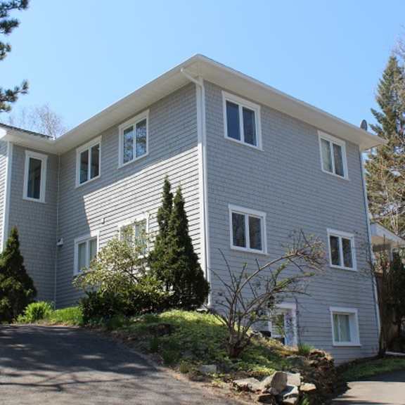 front of building