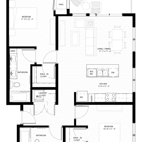 Two Bedroom Floor Plans Apple Valley Luxury Apartment Homes Nuvelo