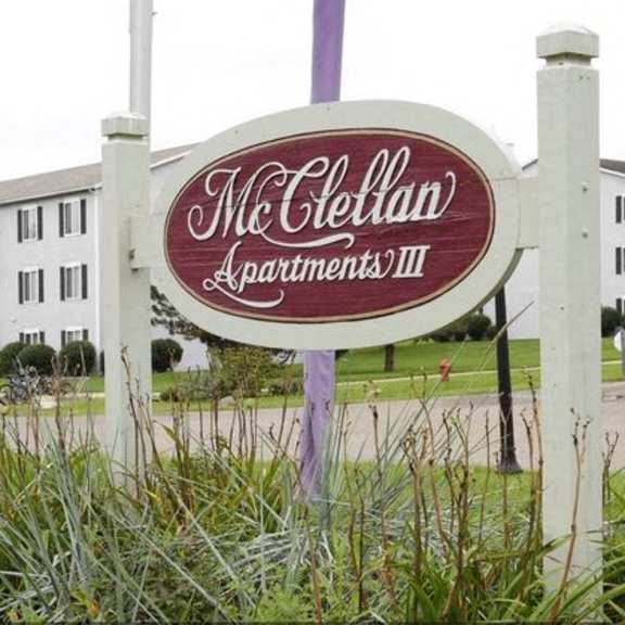 sign at mcclellan estates iii apartments , marshall, michigan