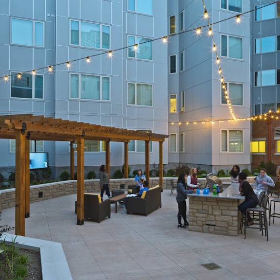bbq area on high rise