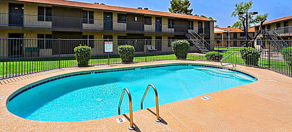 Secured Pool at Sahuaro West Apartments, Phoenix, AZ