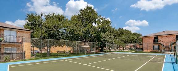 the tennis courts are available for tenants to use