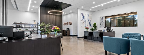 the lobby at 353 sacramento street