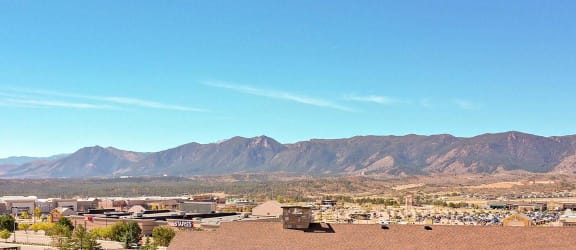 Mountain view at Vistas at Jackson Creek, Monument, CO, 80132