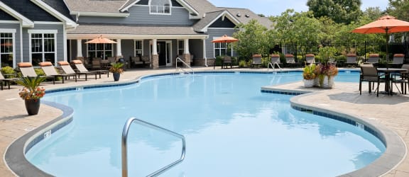 Carrington Place at Shoal Creek - Resort-style hilltop pool with sundeck